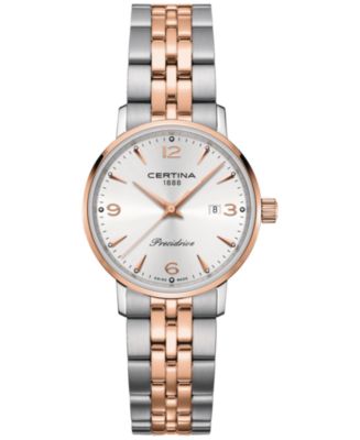 Certina Women's Swiss DS Caimano Two-Tone Stainless Steel