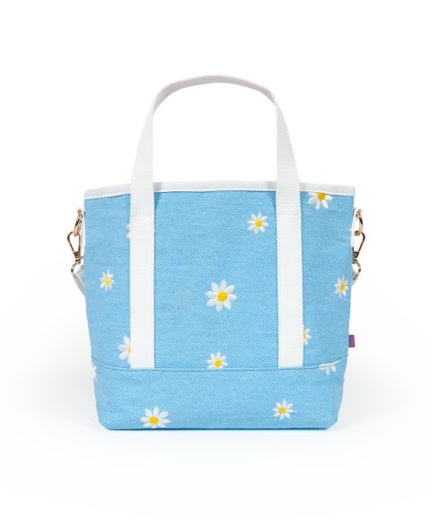 Женская сумка Shady Lady Daisy Medium, 100% Cotton Canvas Carryall, цвет: Синий