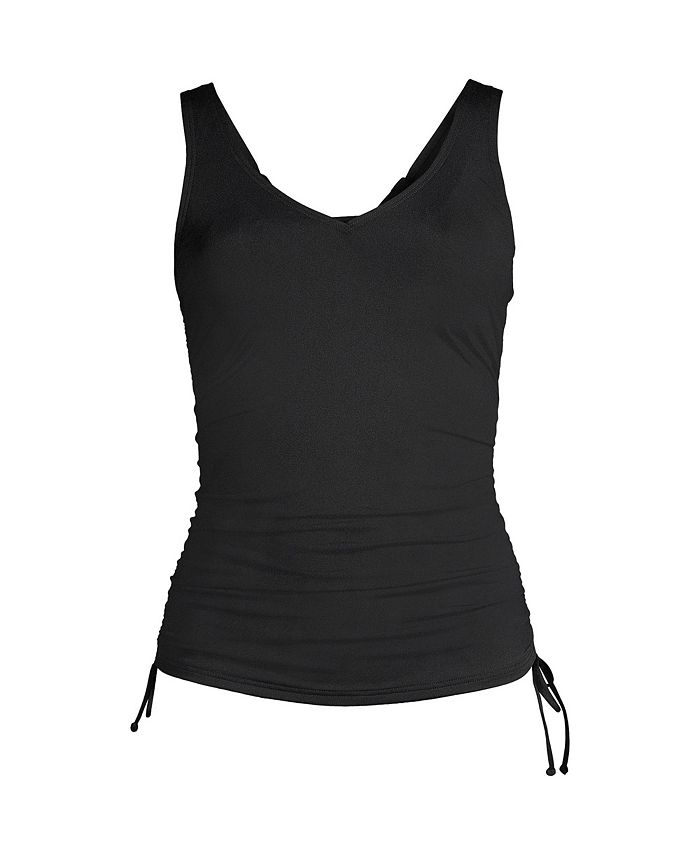 Lands' End Plus Size DDD-Cup Chlorine Resistant Underwire Tankini ...
