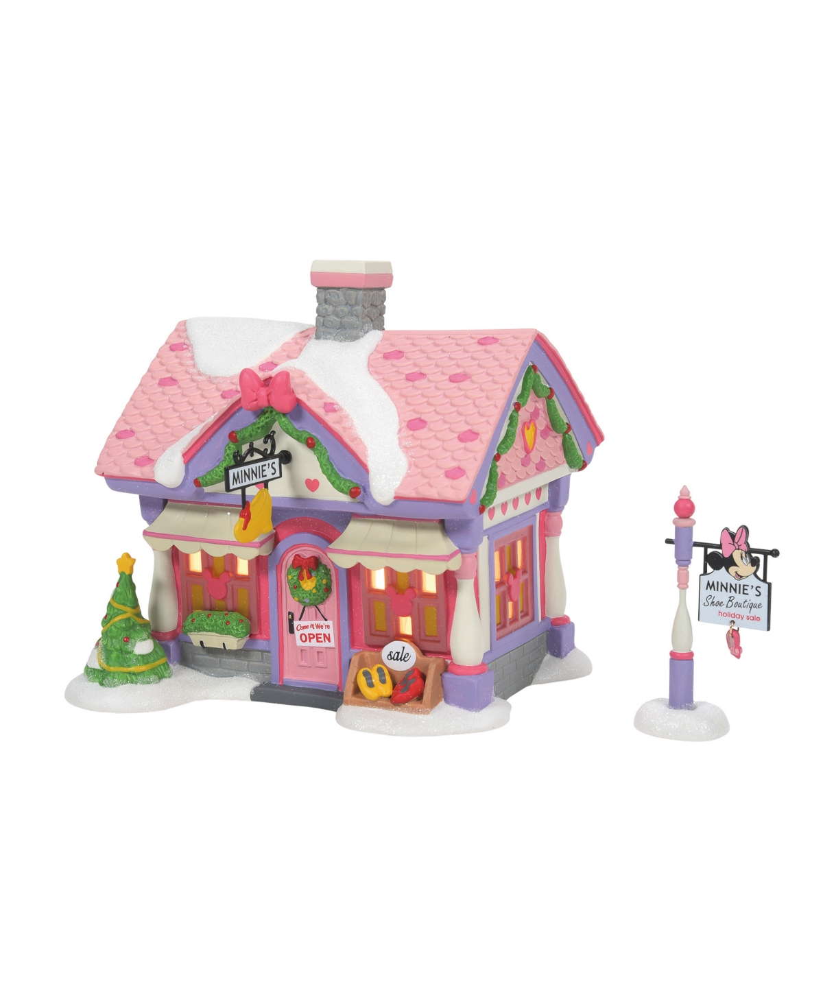 Department Five Minnie's Shoe Boutique Figurine In Multi