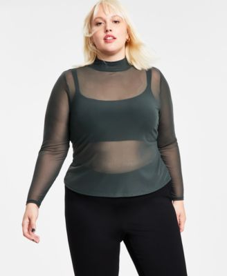 Mock turtleneck tops plus size hotsell