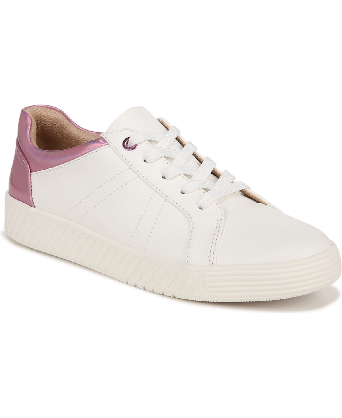 Neela Sneakers - White/Gum Faux Leather