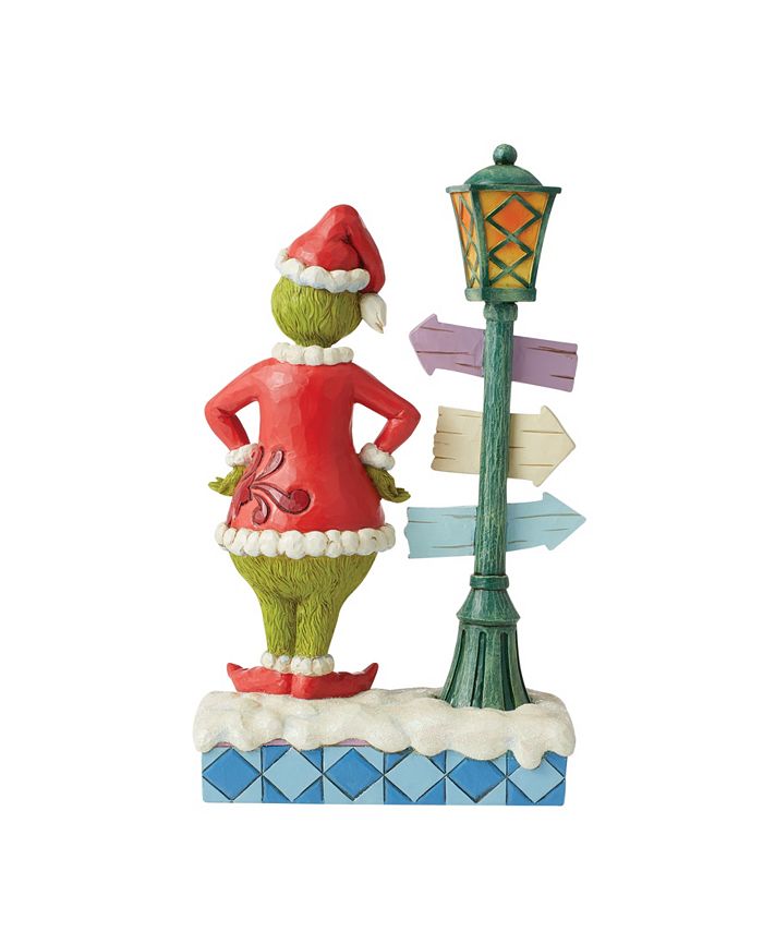 Jim Shore Grinch By Lit Lamppost Figurine Macy's