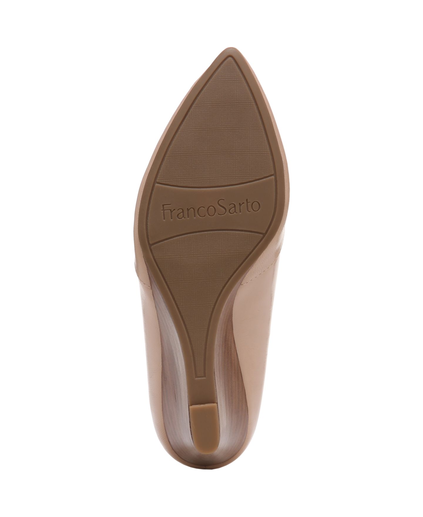 Женские туфли Franco Sarto Frankie Pointed Toe Wedge Pumps, цвет: Бежевый кожаный — фото 5