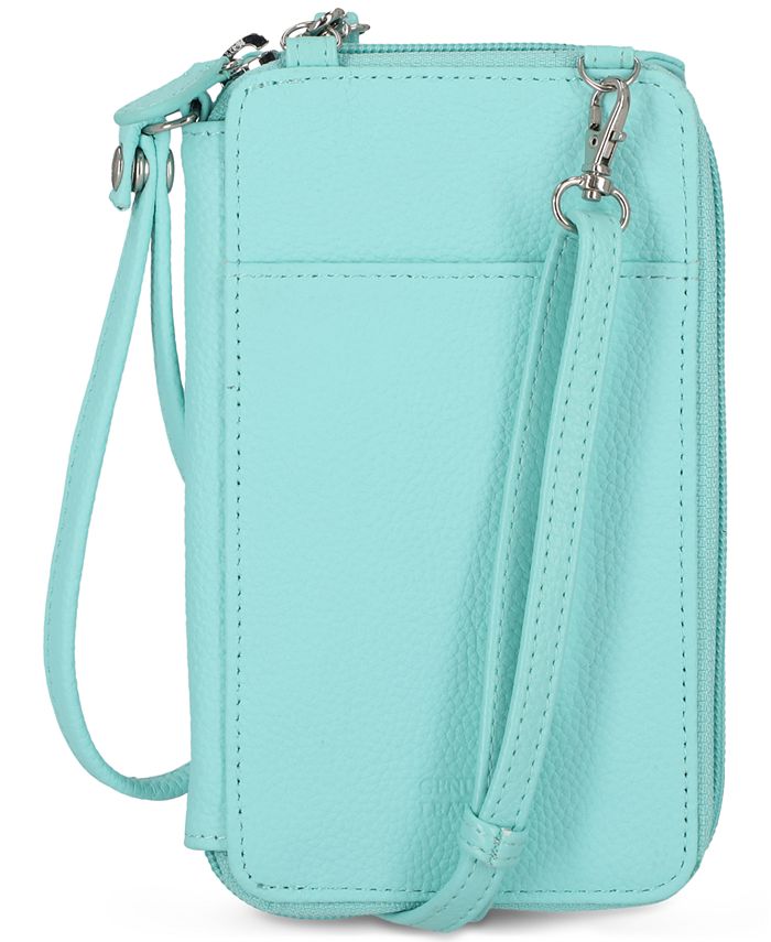 Giani Bernini Softy Leather Tech Crossbody Wallet, Created for Macy's