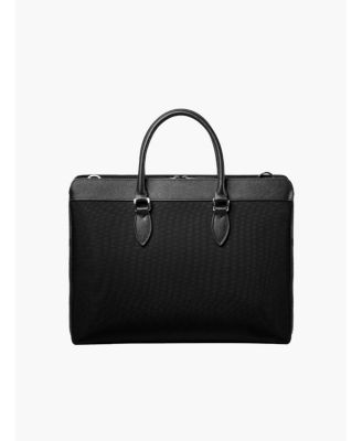 Men's Alpha Leather Trimmed Briefcase