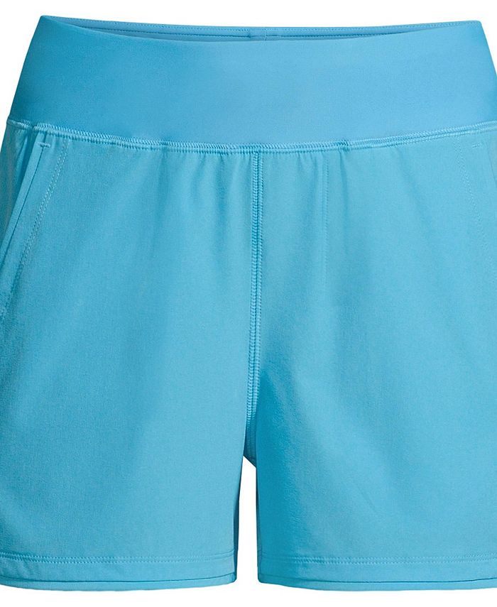 Lands' End Women's Plus Size 3" Quick Dry Elastic Waist Board Shorts