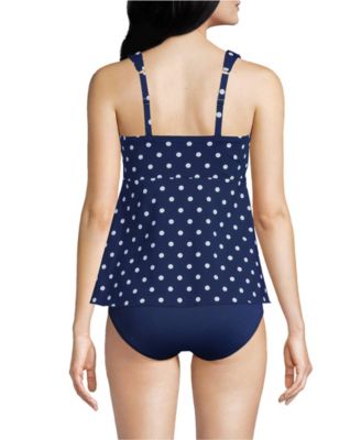 Women's Mastectomy Flutter Scoop Neck Tankini Top