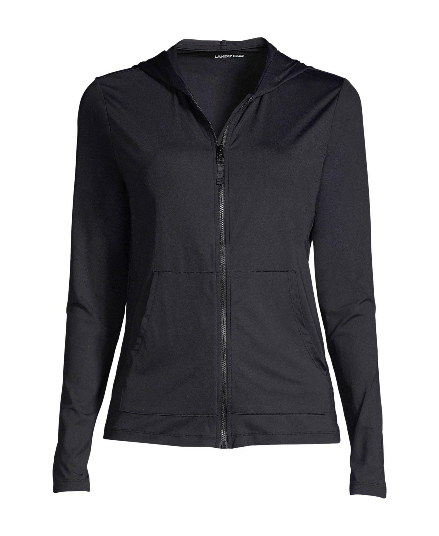 Plus Size SunShade UPF 50 Hooded Zip Front Rash Guard