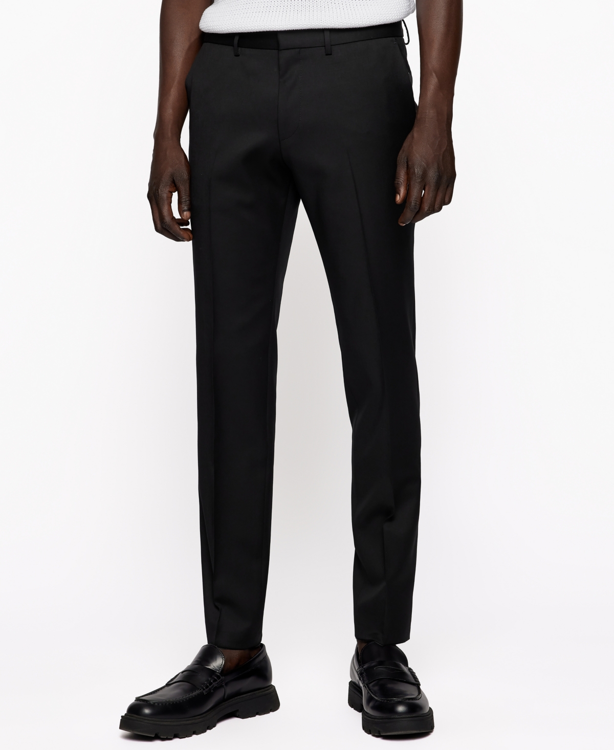 Hugo Boss Boss By  Men's Extra-slim-fit Trousers In Black
