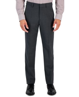 HUGO - Men's Modern-Fit Solid Wool Blend Suit Trousers