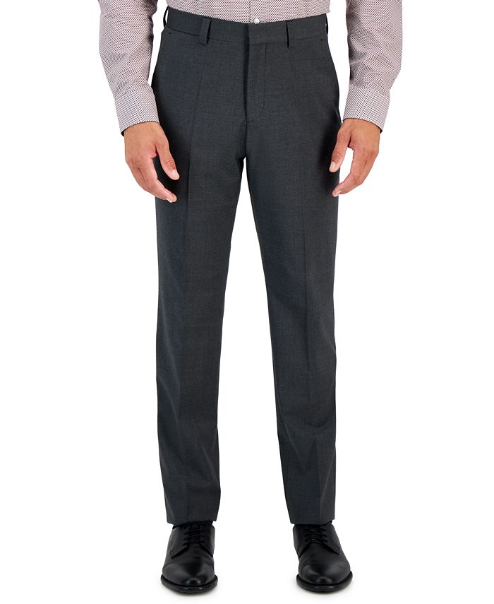 HUGO Men's Modern-Fit Solid Wool Blend Suit Trousers - Macy's