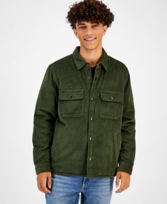 Sun + Stone - Men's Ricardo Corduroy Shirt Jacket, Created for Macy's