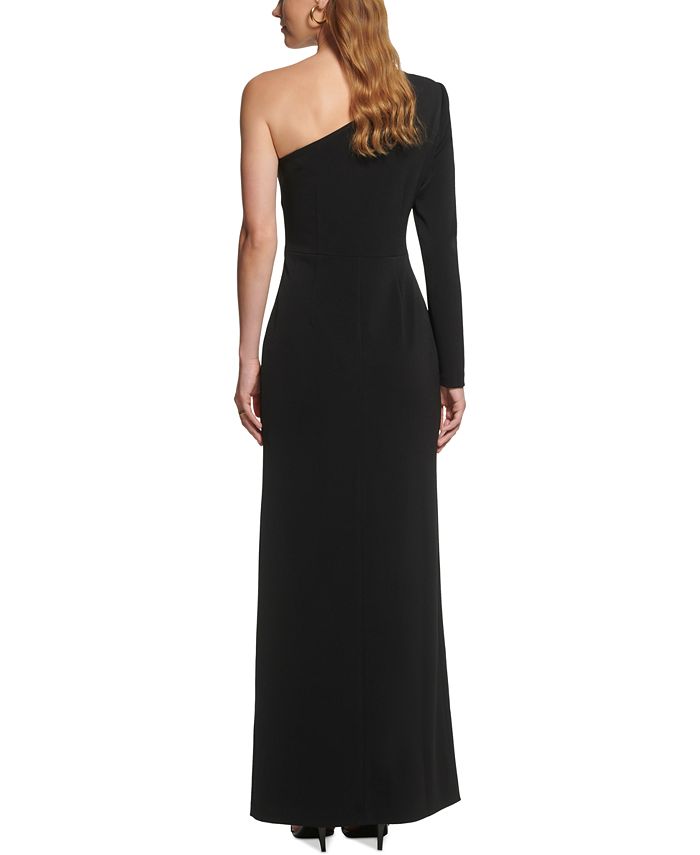 Vince Camuto Women's One-Shoulder Long-Sleeve Gown - Macy's