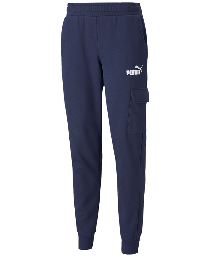 Pants Cargo Fleece Jogger Puma Logo-Print - Macy\'s Ess Men\'s