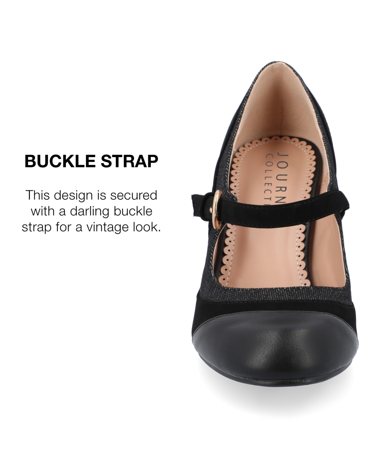 Journee Collection Women's Siri Round Toe Mary Jane Pumps