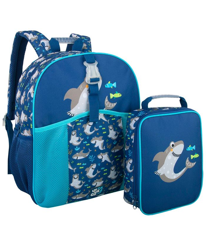 Baby Shark Up We Go Toddler Boys Backpack and Lunch Bag, 2Piece Set