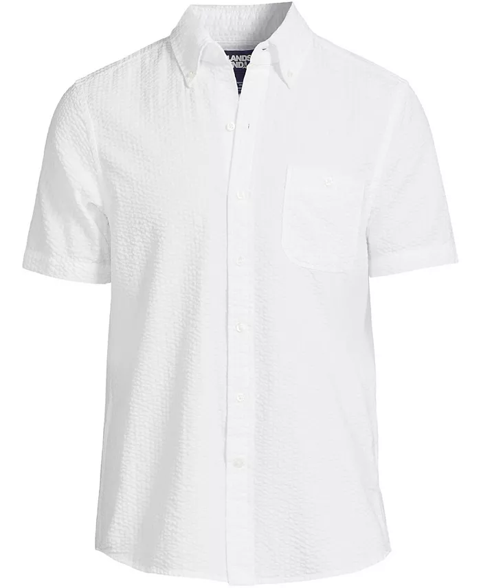 Men's Short Sleeve Seersucker Shirt - thumbnail 3