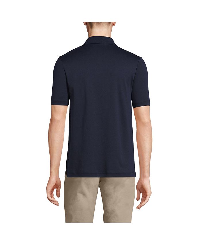 Lands' End Men's Tall Short Sleeve Super Soft Supima Polo Shirt with ...