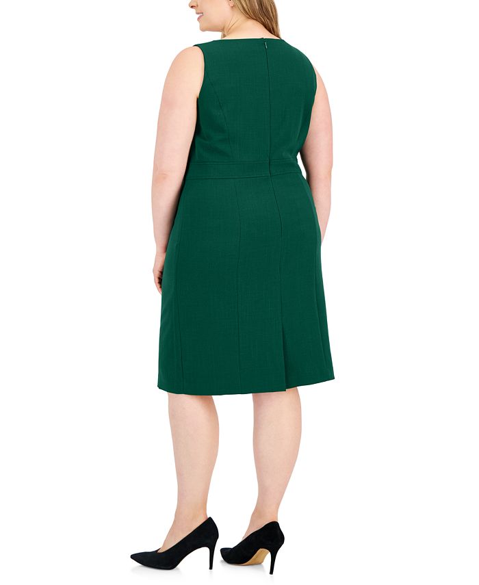 Kasper Plus Size Exposed-Seam Sheath Dress - Macy's