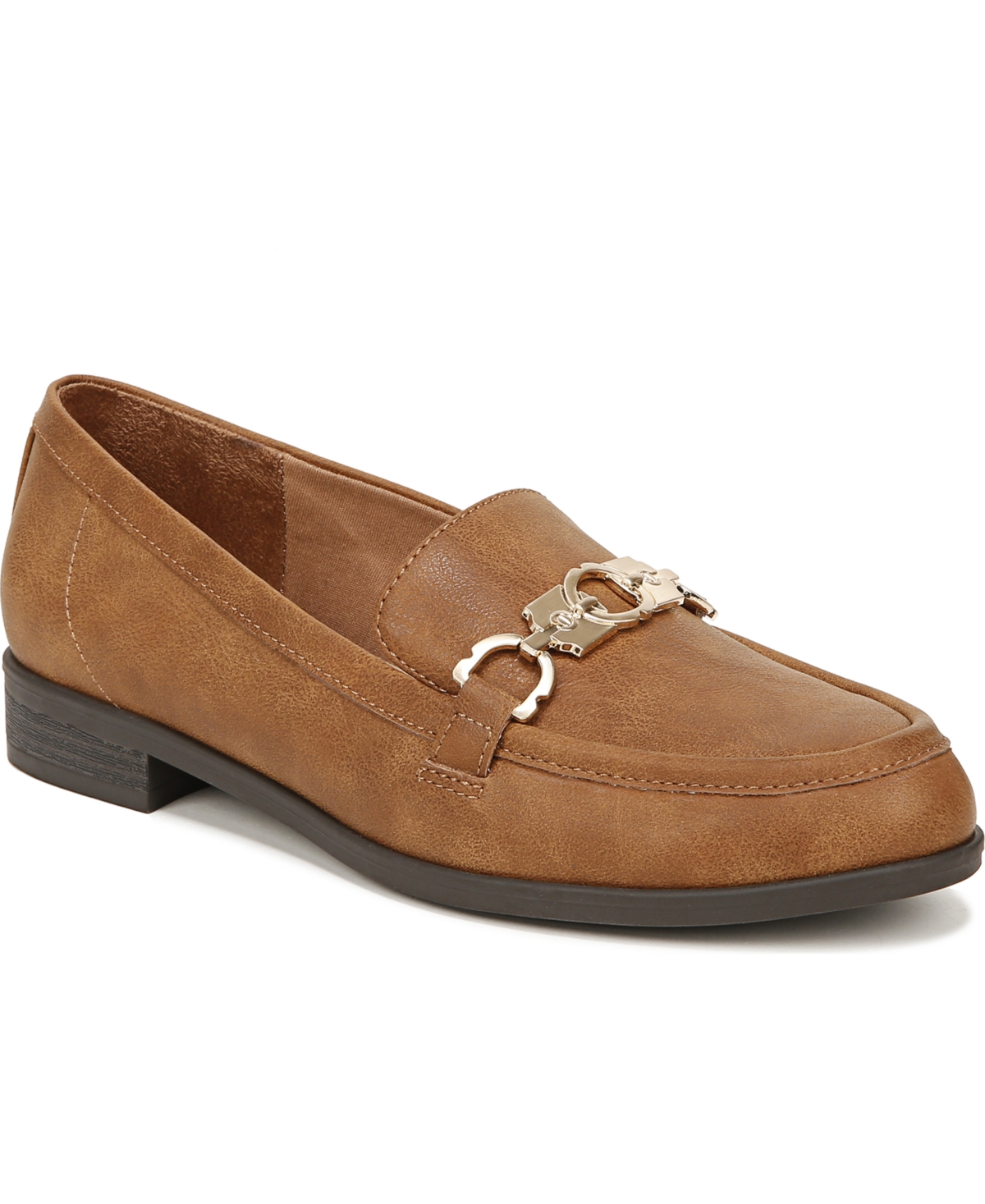 Shop Dr. Scholl's Women's Rate Adorn Loafers In Brown Faux Leather