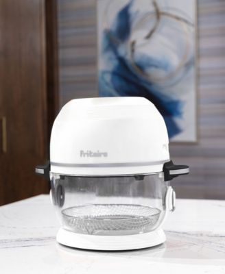 Self Cleaning Glass Bowl Air Fryer Set, 4 Piece- Midnight