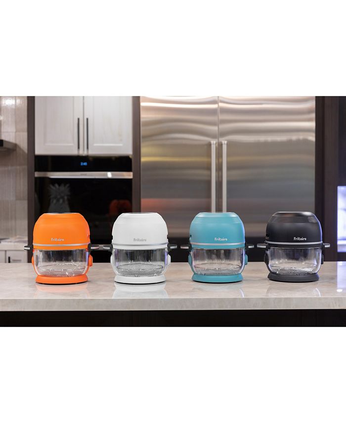 Fritaire Self Cleaning Glass Bowl Air Fryer Set, 4 Piece Midnight Macy's