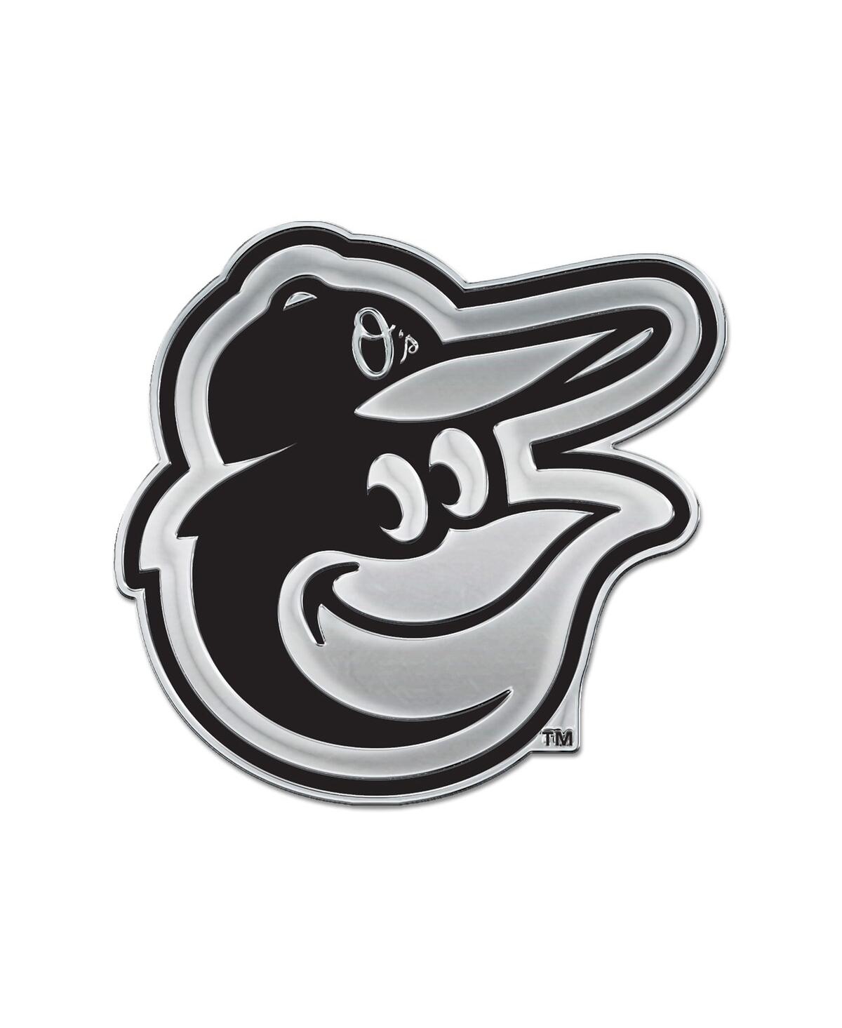 Wincraft Baltimore Orioles Team Chrome Car Emblem In Black