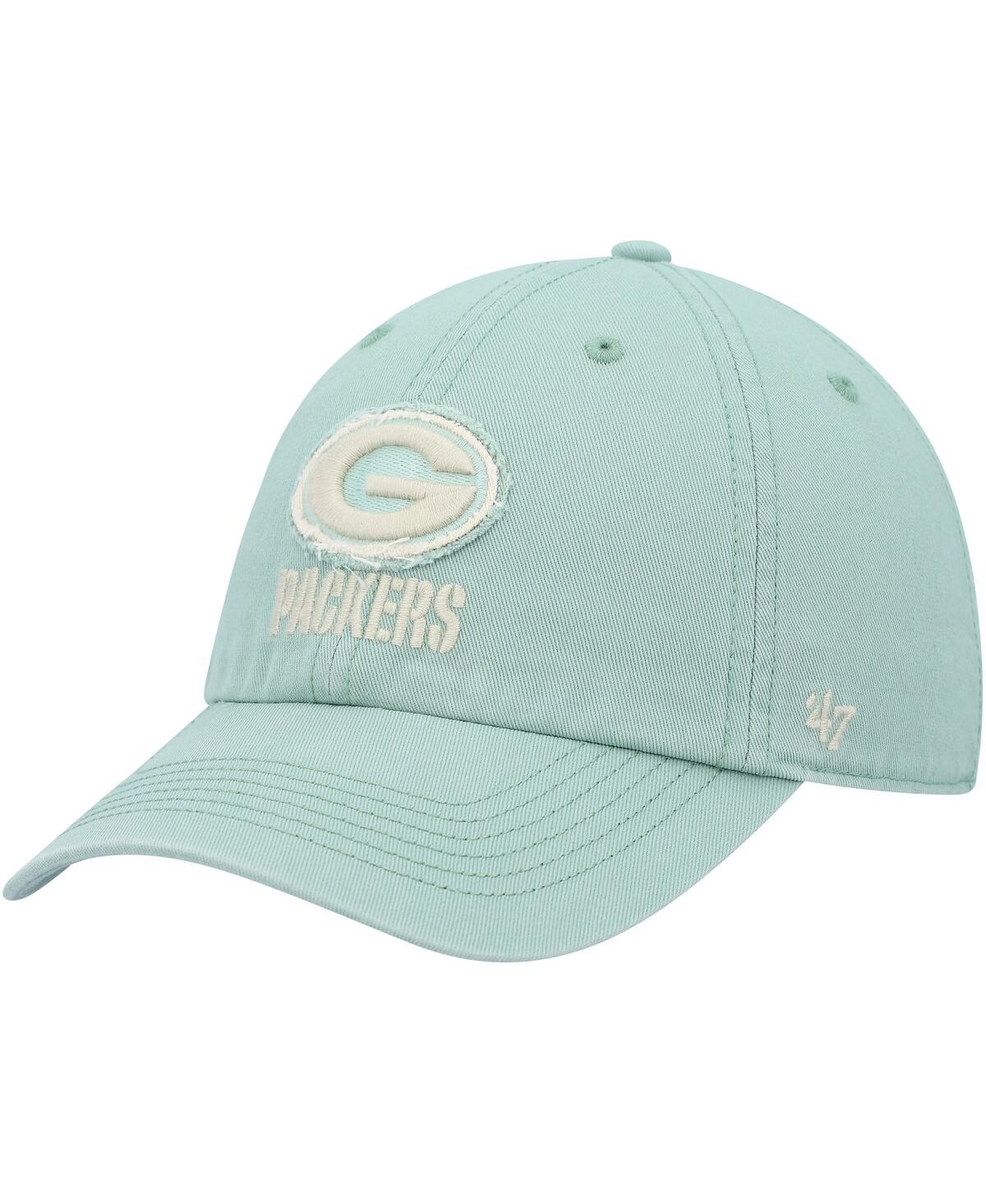 47 Brand Men's ' Mint Green Bay Packers Chasm Clean Up Adjustable Hat