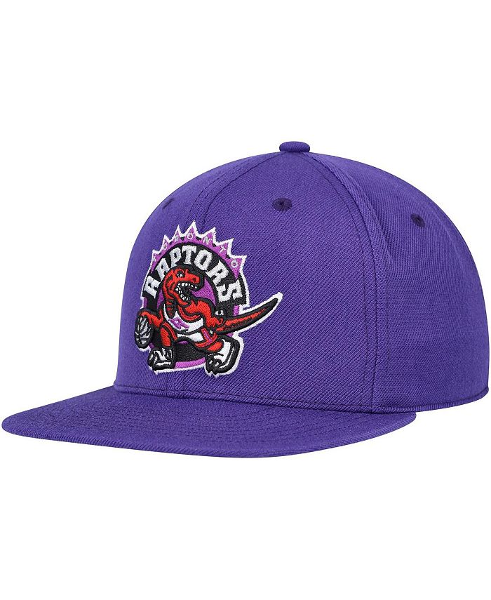Mitchell & Ness Toronto Raptors Hardwood Classics Dynasty Yellow Toe Fitted Cap - 2-Tone Hat - View #14