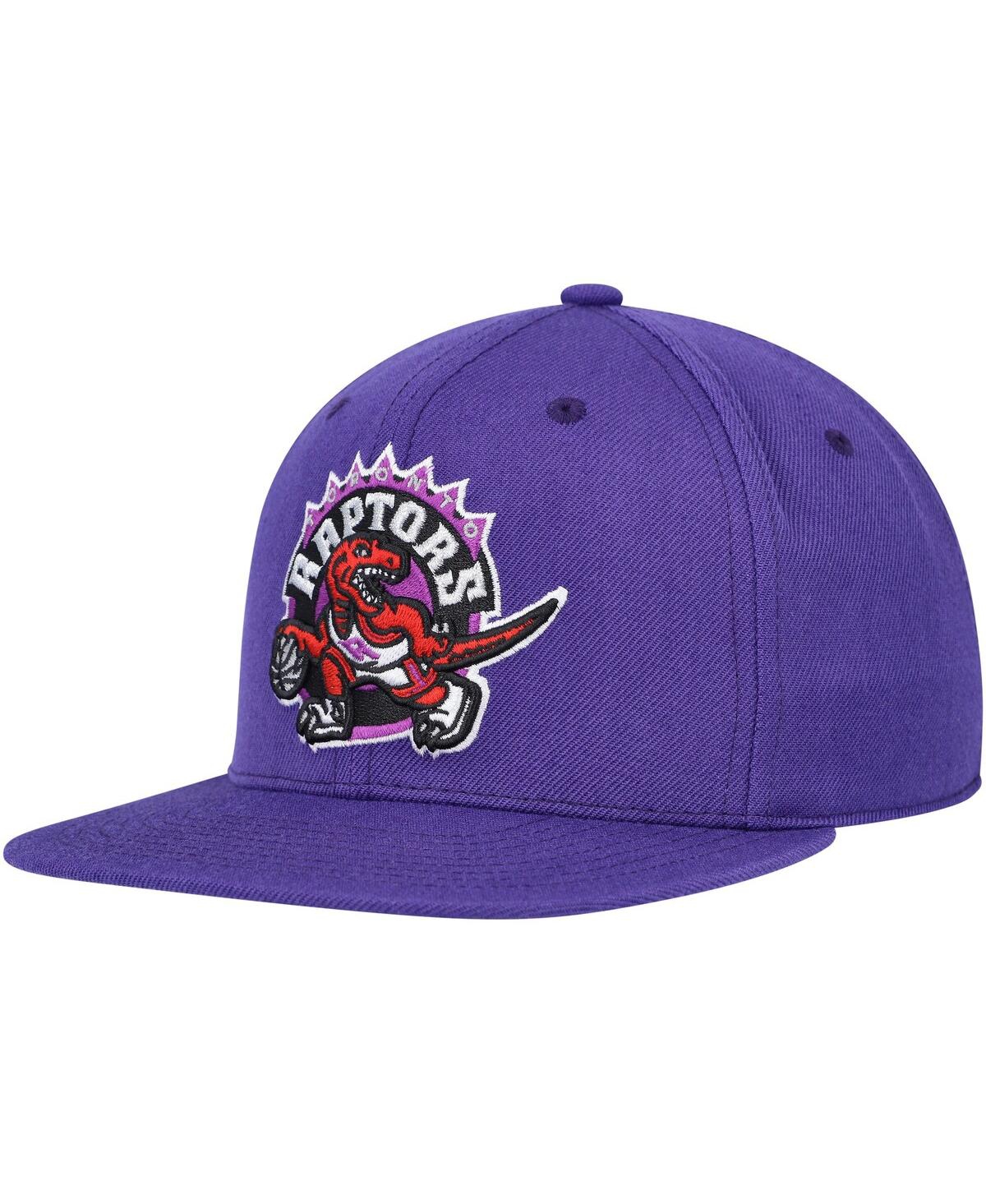 Shop Mitchell & Ness Men's  Purple Toronto Raptors Hardwood Classics Mvp Team Ground 2.0 Fitted Hat