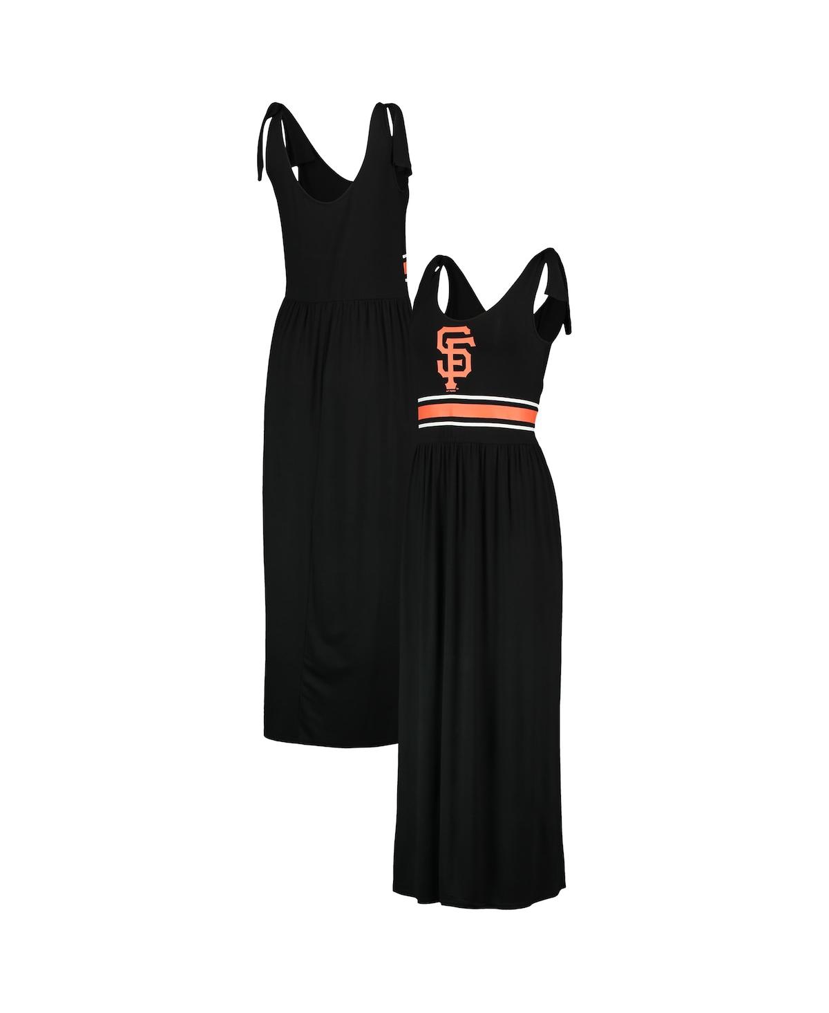 G-iii 4her By Carl Banks Black San Francisco Giants Game Over Maxi Dress In Black