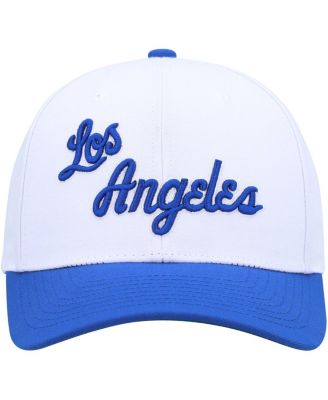 Men's White, Powder Blue Los Angeles Lakers Hardwood Classics Core 2-Tone 2.0 Pro Snapback Hat