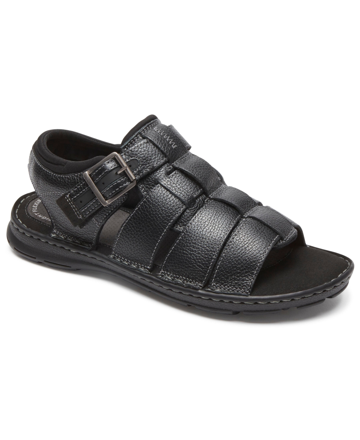 Rockport Darwyn Qtr Strap Sandal In Black