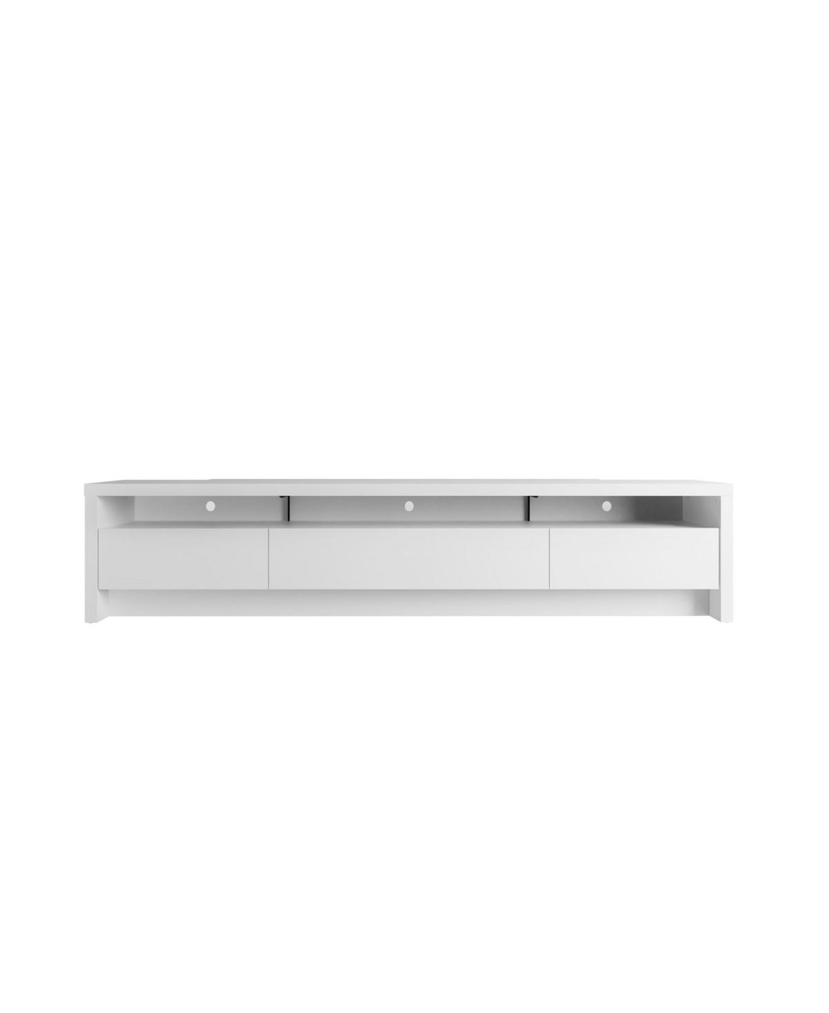 Manhattan Comfort Sylvan 85.03" Medium Density Fibreboard 1-shelf 3-drawer Tv Stand In White Matte