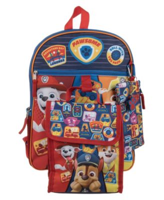 Paw Patrol 5 Piece Backpack Set