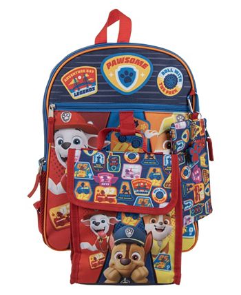 Fast Forward Paw Patrol Five-Piece Set Large Backpack Bags