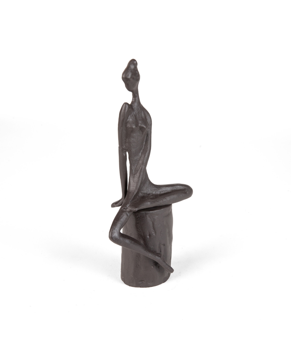 Danya B Woman In Reflection Cast Iron Sculpture In Dark Brown