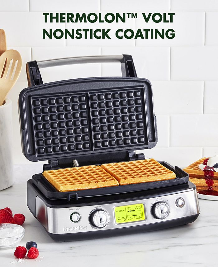 GreenPan Elite 2Square Belgian or Classic Waffle Maker Macy's