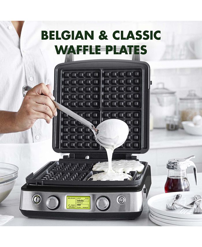 GreenPan Elite 4Square Nonstick Belgian & Regular Waffle Maker Macy's
