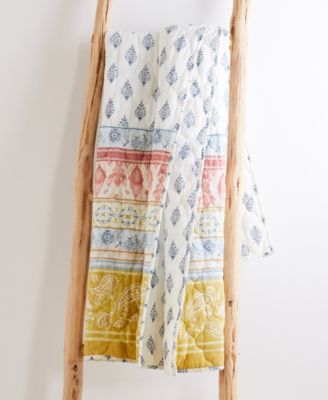 Tamiya Moroccan Inspired Reversible Quilted Throw, 50" x 60"