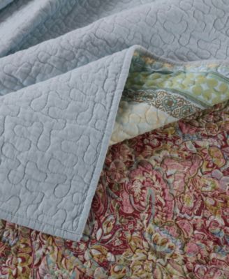 Palisades Cotton, Polyester Modern 3 Piece Bedspread Set, Queen