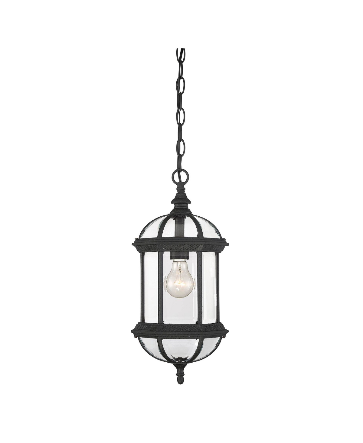 Kensington 18" Outdoor Hanging Lantern - Textured black