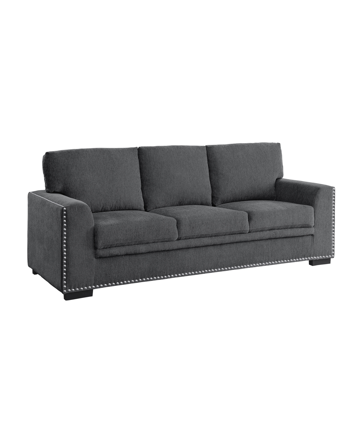 Homelegance White Label Dickinson 84" Sofa In Charcoal
