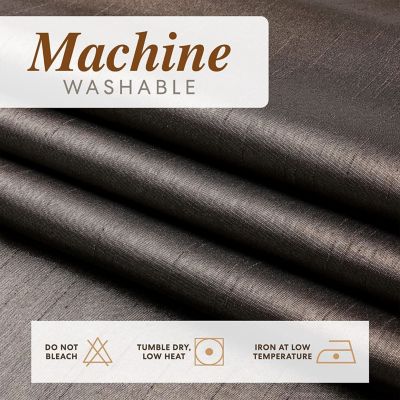 Montauk Accents 2 Pack Ultra Luxurious Faux Silk Sheer Grommet Top Curtain Panels