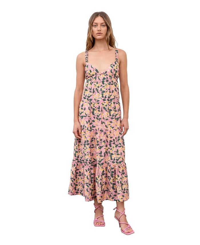 Moon River Women s Floral Midi Dress Macy s