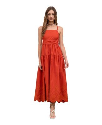 moon river pleated cutout midi dress Moon River Pleated Midi Dress