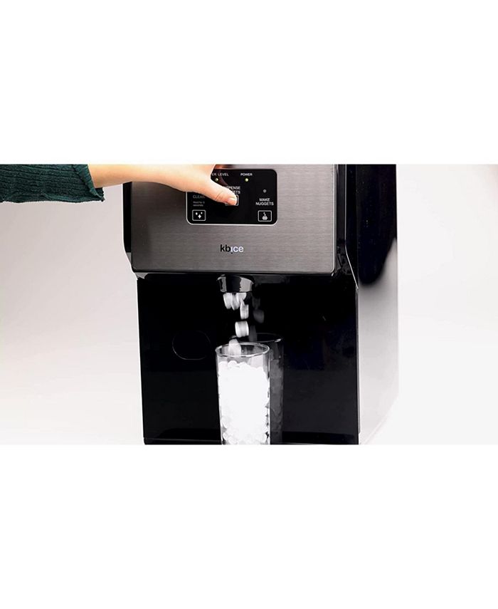 KBice Self Dispensing Countertop Nugget Ice Maker, Crunchy Pebble Ice