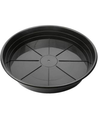 UV-Resistant Premium Plastic Plant Saucer, 12 Inches Inside Diameter