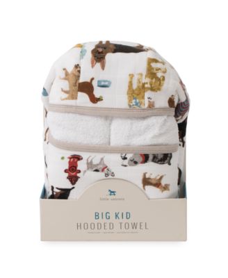 Baby Boys Animal Print Muslin and Terry Hooded Towel